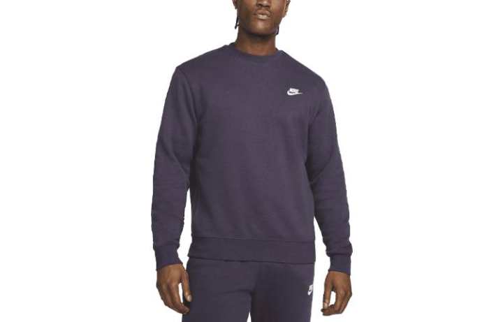 Nike Nike Sweatshirts Men's Dark Purple Crew Neck Moderate Regular