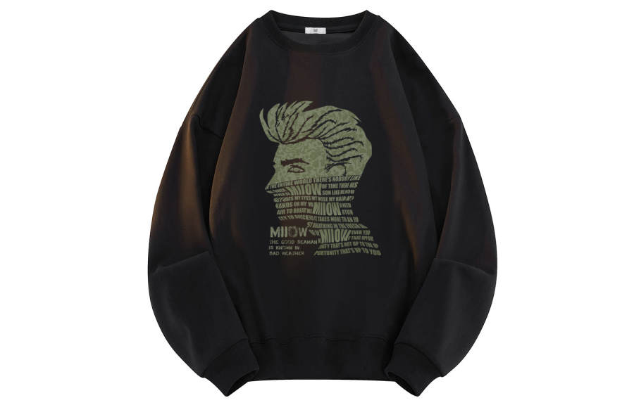 MIIOW Sweatshirts Unisex Crew Neck Moderate Regular