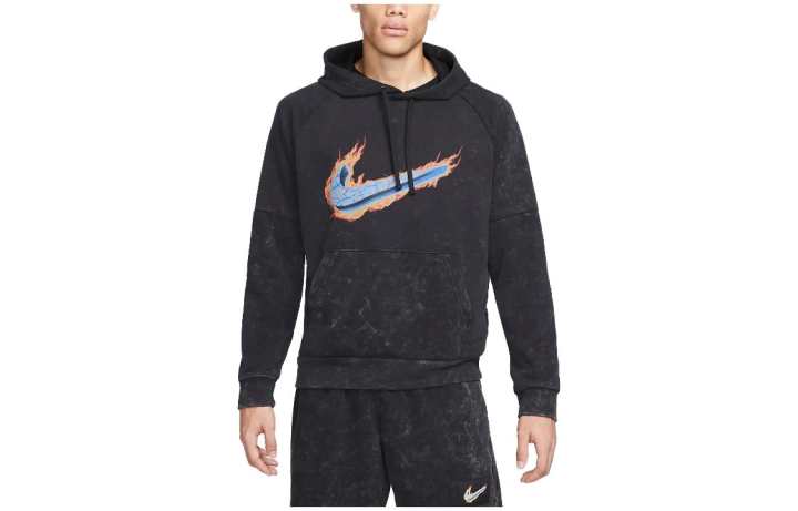 Nike Nike Sweatshirts Men's Black Hooded Moderate Regular