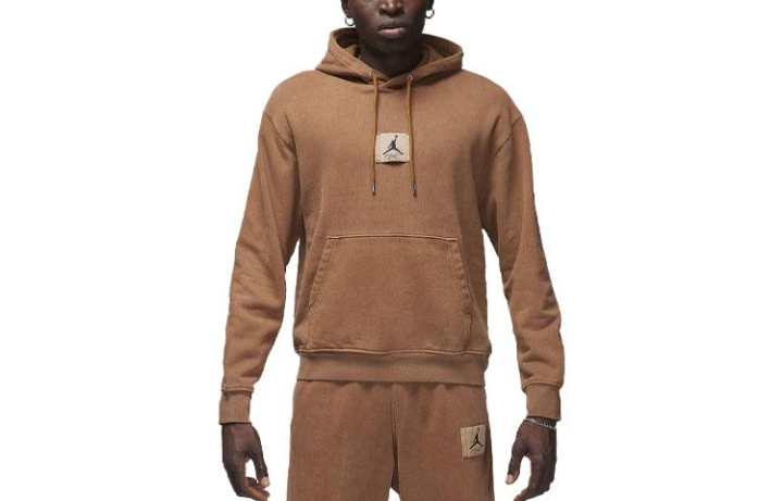 Jordan Jordan Sweatshirts Men's Tan Hooded Moderate Regular