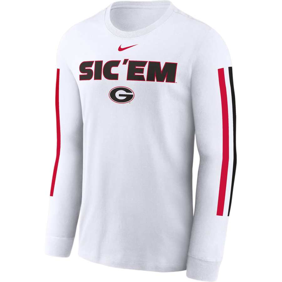 Nike Nike Georgia Bulldogs Local Spirit Slogan Men's Nike College Long Sleeve T Shirt