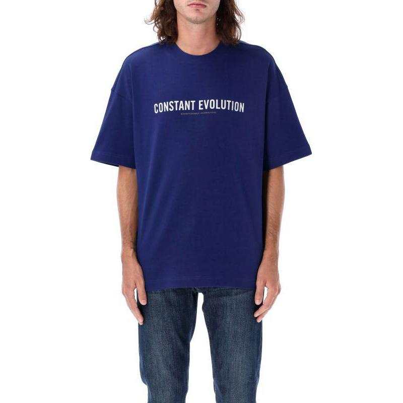 EMPORIO ARMANI Slogan Printed Crewneck T Shirt