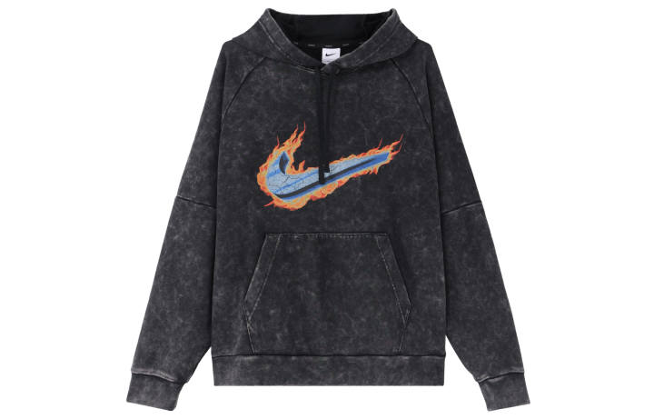 Nike Nike Sweatshirts Men's Black Hooded Moderate Regular