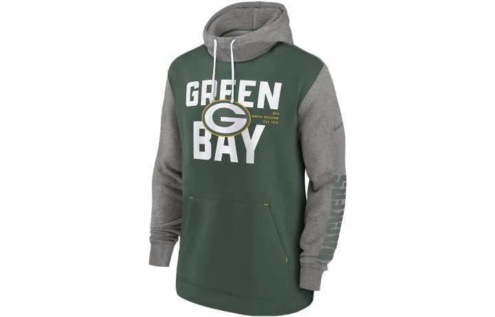 Nike Nike Sweatshirts Men's Green Hooded Moderate Regular