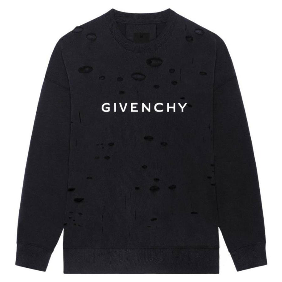 Givenchy Givenchy Archetype With Destroyed Effect Sweatshirt