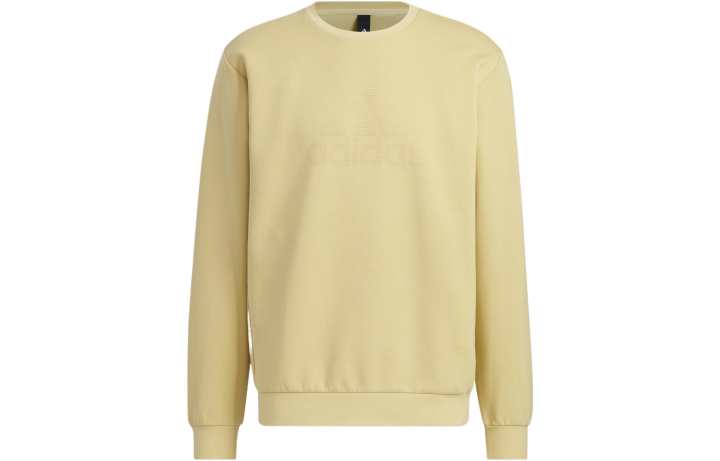 Adidas Adidas Sweatshirts Men's Yellow Crew Neck Moderate Regular
