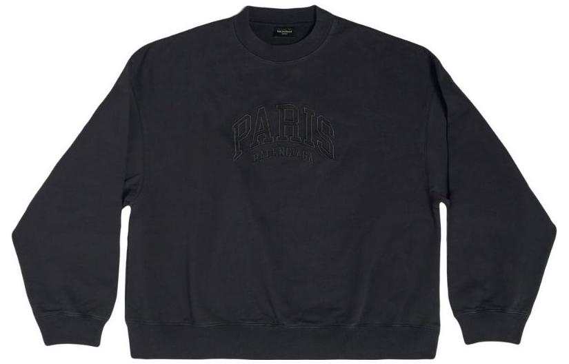Balenciaga Sweatshirt Loose Fit Men's Black