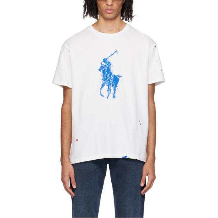 Polo Ralph Lauren Big Pony T Shirt Classic Version Men's White