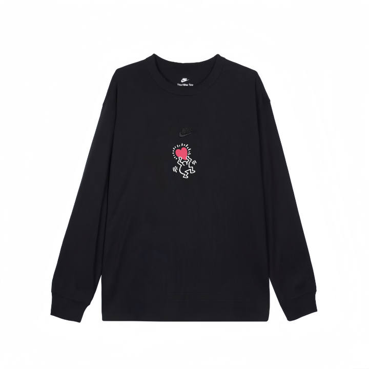 Nike Nike T Shirts Unisex Black Crew Neck Straight Fit