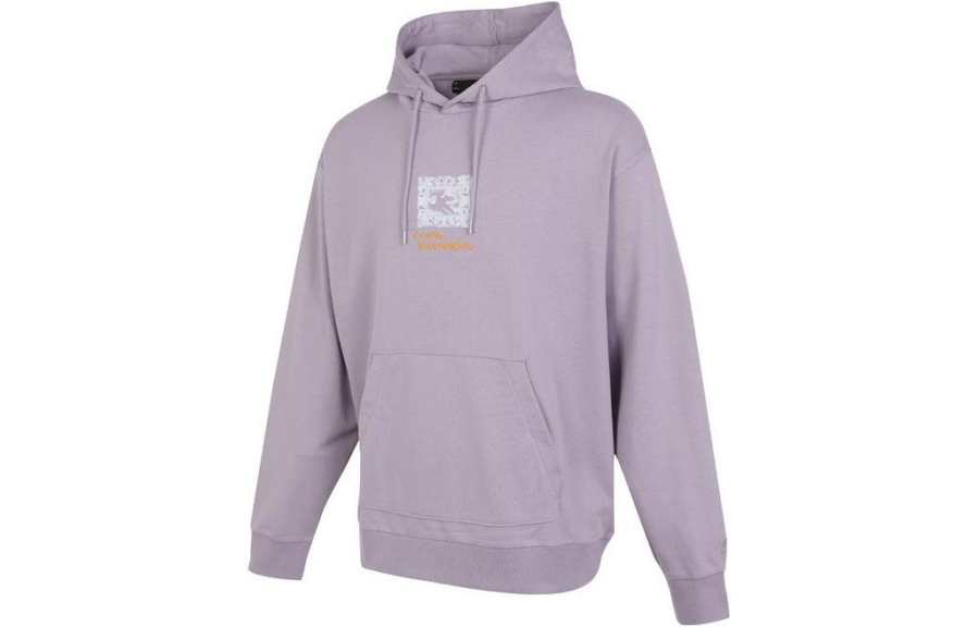 Li-Ning Li Ning Sports Fashion Collection Sweatshirts Men's Purple Hooded Moderate Regular