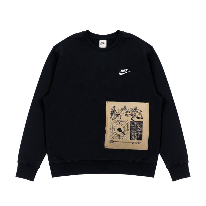 Nike Nike Sweatshirts Unisex Black Crew Neck Moderate Regular