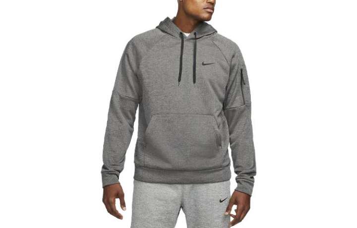 Nike Nike Sweatshirts Men's Gray Hooded Moderate Regular
