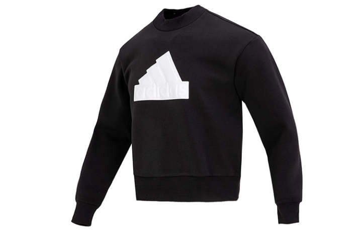 Adidas Adidas Sweatshirts Men's Black Crew Neck Moderate Regular