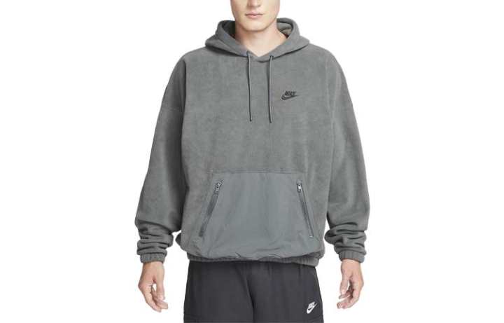 Nike Nike Sweatshirts Men's Gray Hooded Moderate Regular