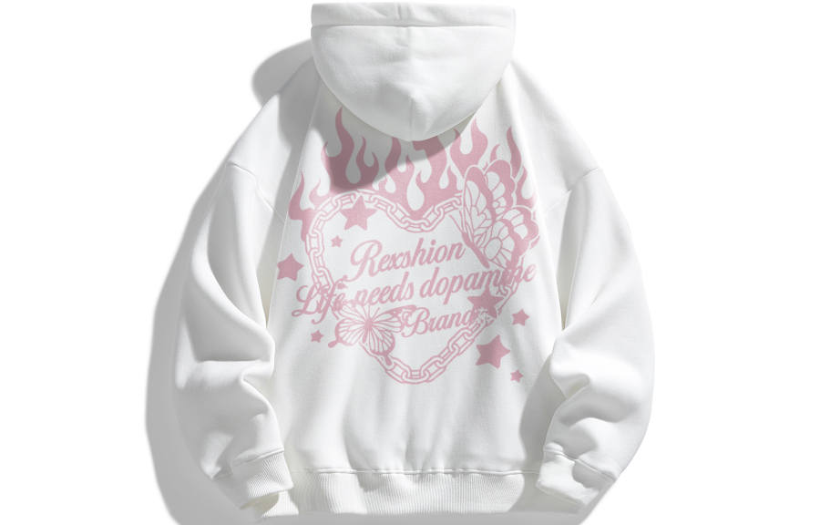 REXSHION Sweatshirts Unisex Hooded Moderate Regular