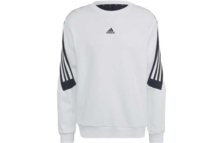 Adidas Adidas Sweatshirts Men's White Crew Neck Moderate