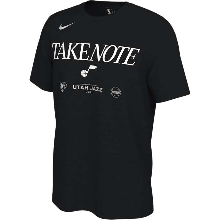 Nike Nike T Shirts Men's Black Crew Neck Moderate Straight Fit