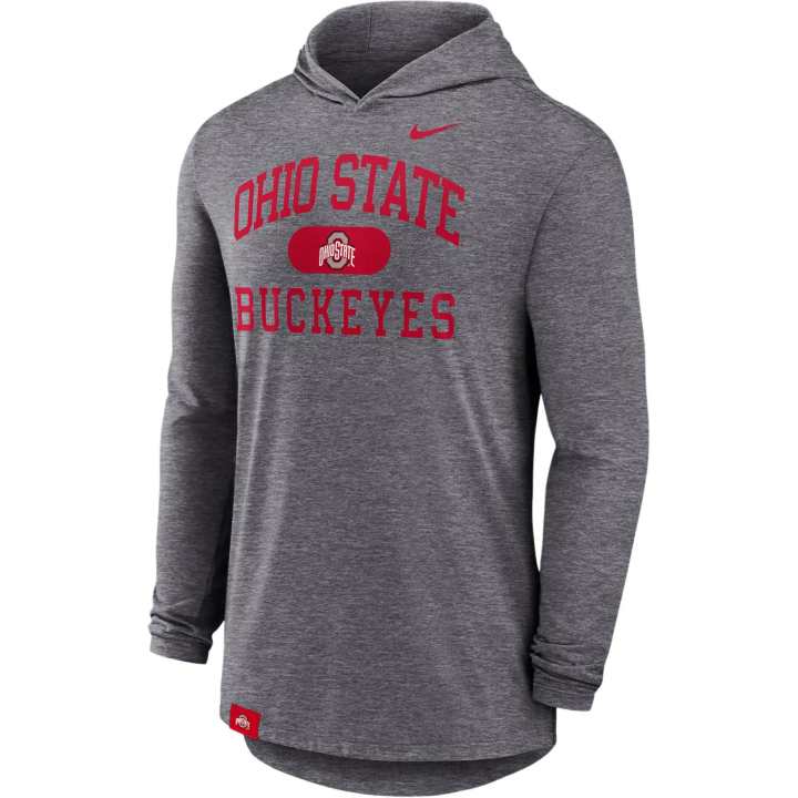 Nike Nike Ohio State Buckeyes Blitz Men's Nike Dri-FIT College Long-Sleeve Hooded T-Shirt