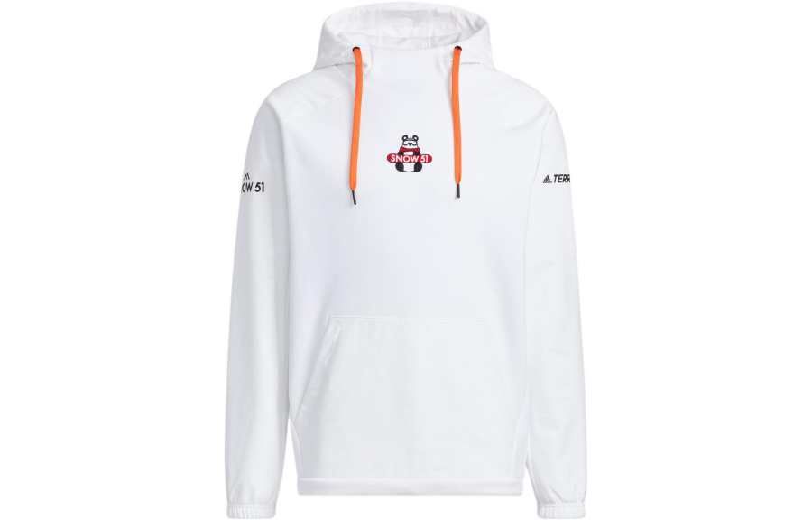 Adidas Adidas Sweatshirts Unisex White Hooded Moderate Regular