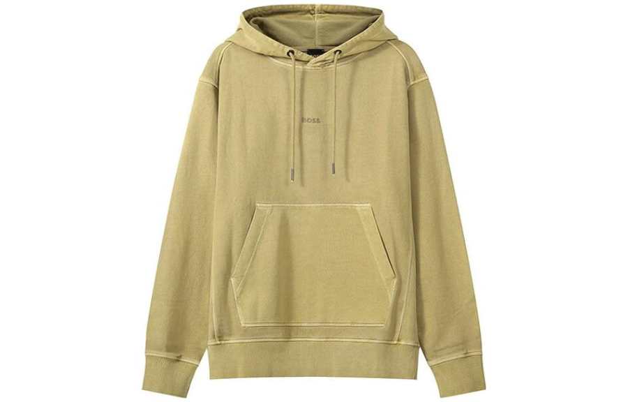 HUGO BOSS Sweatshirt Men's Dark Yellow Green