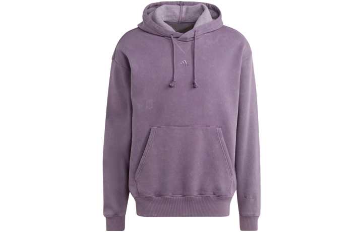 Adidas Adidas Sweatshirts Men's Dark Gray Violet Hooded Moderate Regular