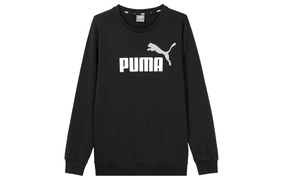 PUMA Suéter Polar Cuello Redondo Para Hombre Essentials Con Logotipo N.° 1