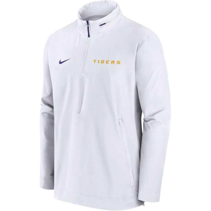 Nike Nike Lsu Tigers Sideline Coach Men's Nike College 1/2 Zip Hooded Jacket