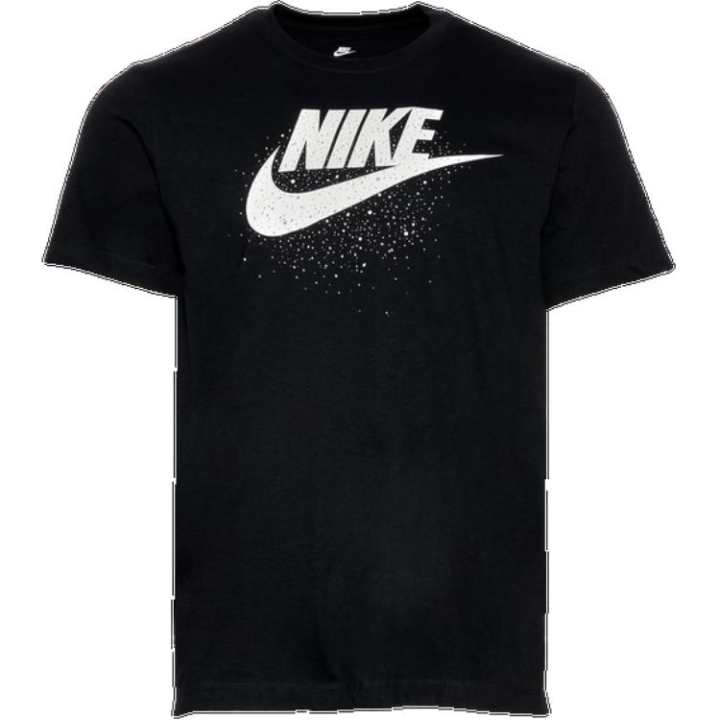 Nike Nike T Shirts Men's Black Crew Neck Moderate Straight Fit