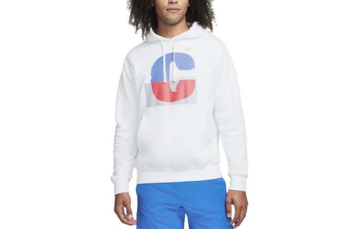 Nike Nike Sweatshirts Men's White Hooded Moderate Regular