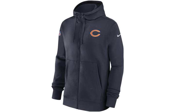 Nike Nike Chicago Bears Utility Player Sideline Men's Nike Dri FIT Nfl Full Zip Hoodie