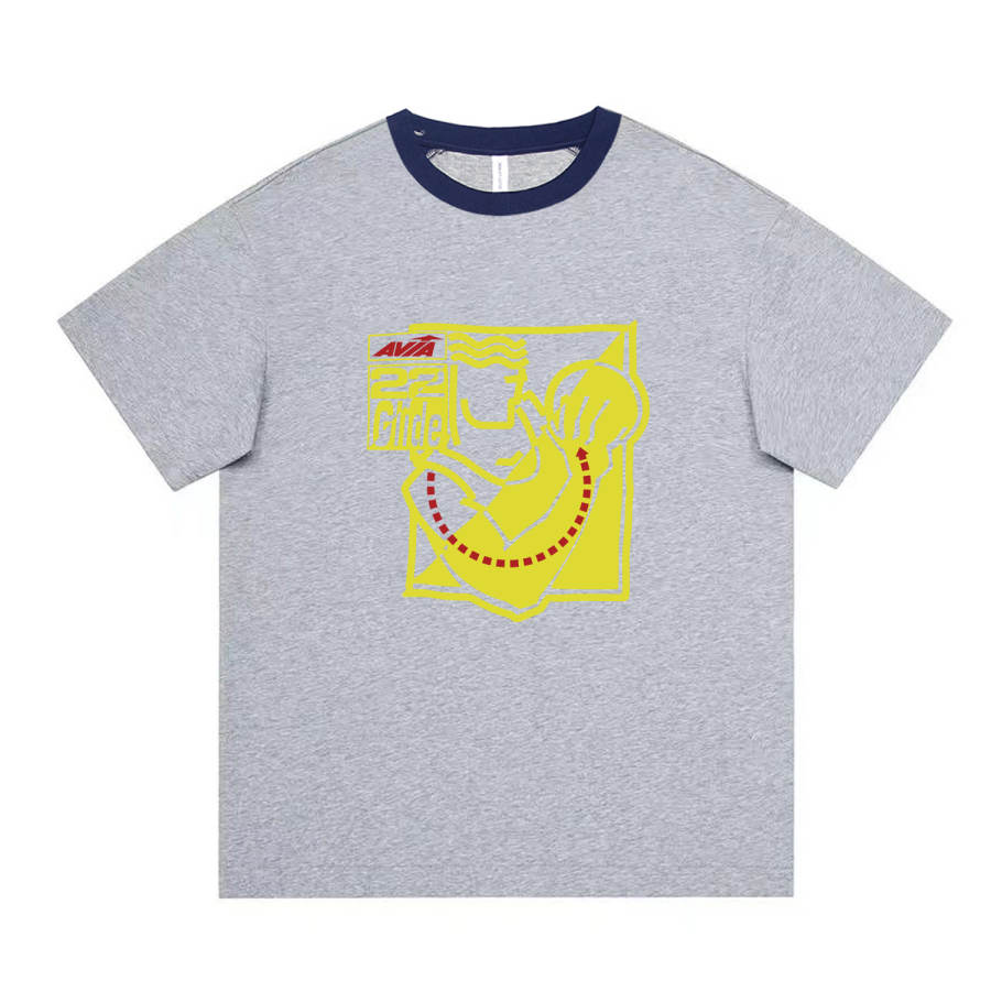 AVIA T Shirts Unisex Crew Neck Moderate Heavyweight