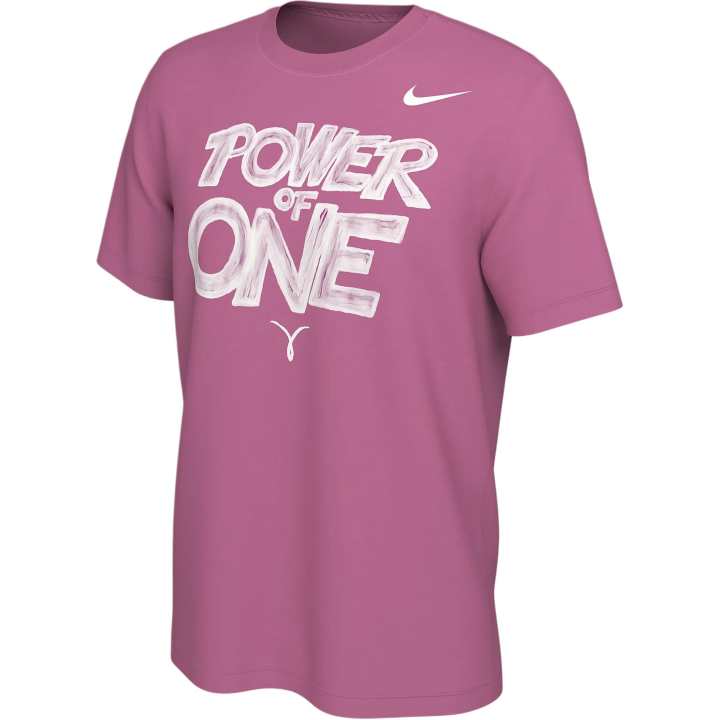 Nike Nike T Shirts Men's Pink Crew Neck Moderate Straight Fit