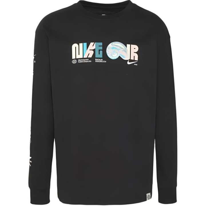 Nike Nike Sweatshirts Men's Black Crew Neck Moderate Regular