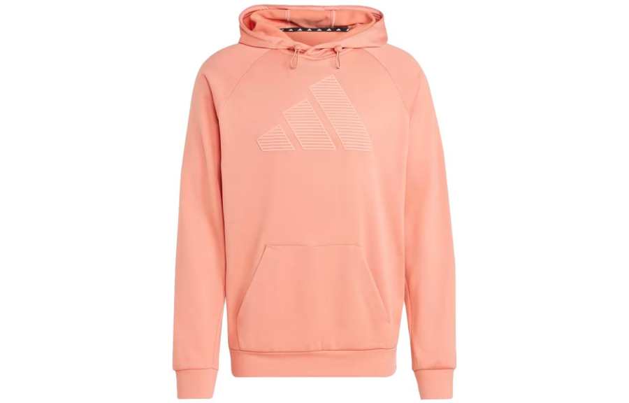 Adidas Adidas Sweatshirts Men's Orange Hooded Moderate Regular