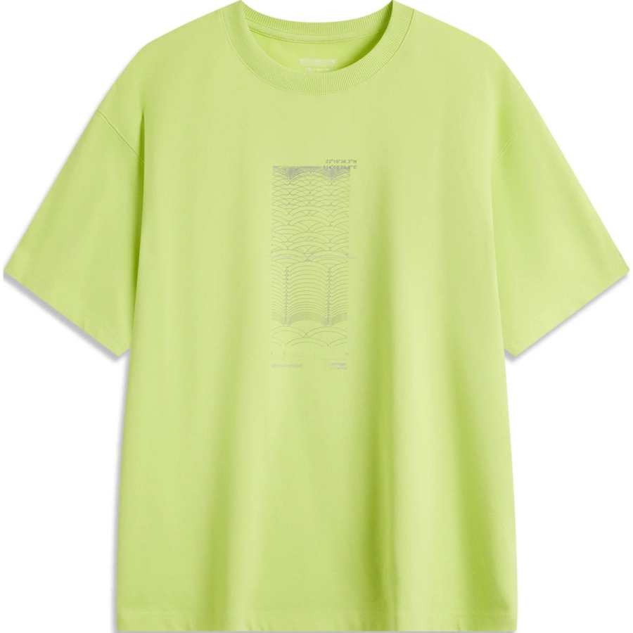 Li-Ning Li Ning x Nine Point Nine Sports Trendy Collection T Shirt Men's Green Apple Green