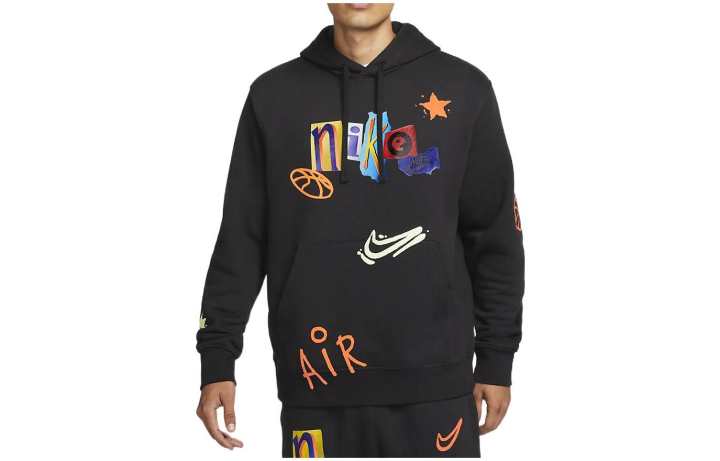 Nike Nike Sweatshirts Men's Black Hooded Moderate Regular