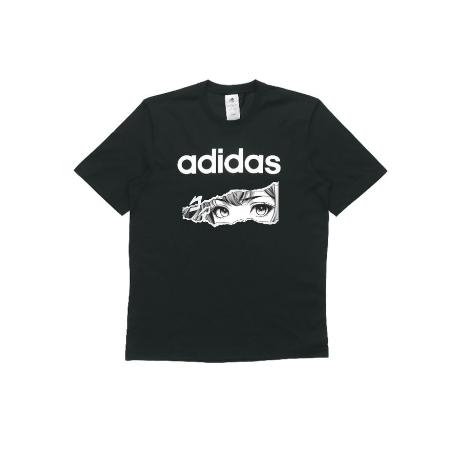 Adidas Adidas T Shirts Unisex Black Crew Neck Moderate Straight Fit