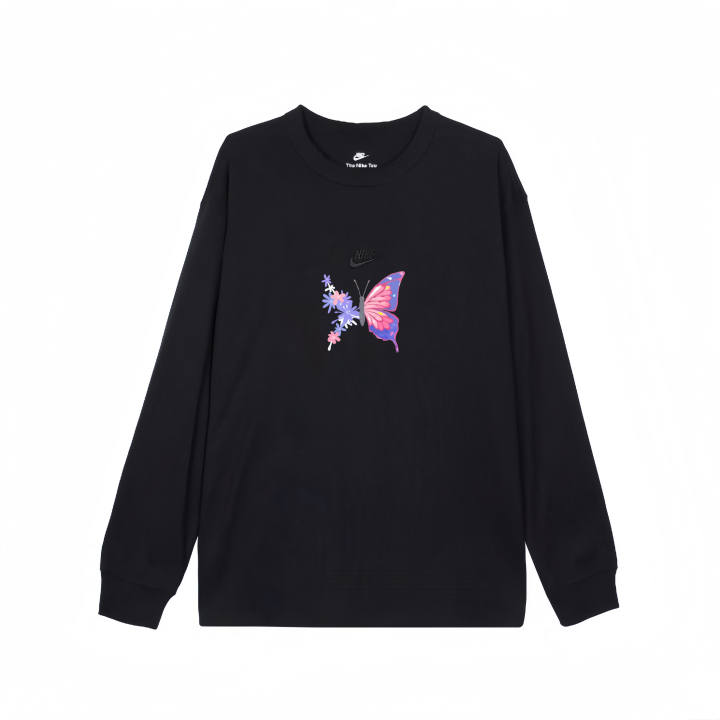 Nike Nike T Shirts Unisex Black Crew Neck Straight Fit