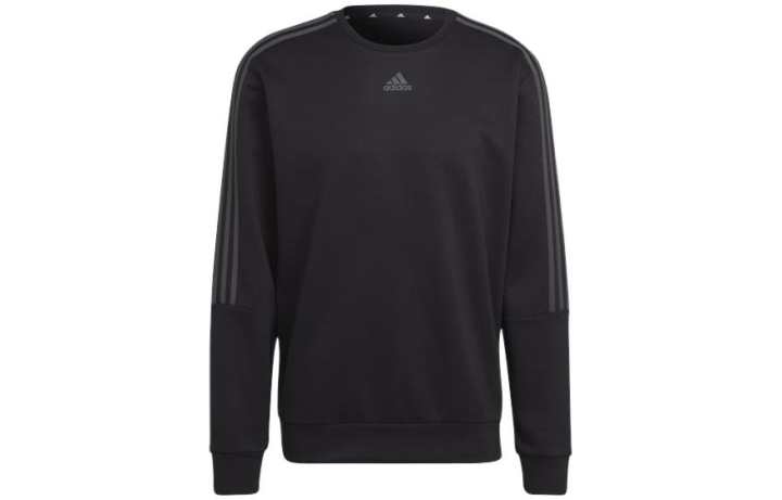 Adidas Adidas Sweatshirts Men's Dark Gray Crew Neck Thickened Regular