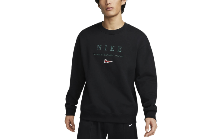 Nike Nike Sweatshirts Men's Black Crew Neck Moderate Regular