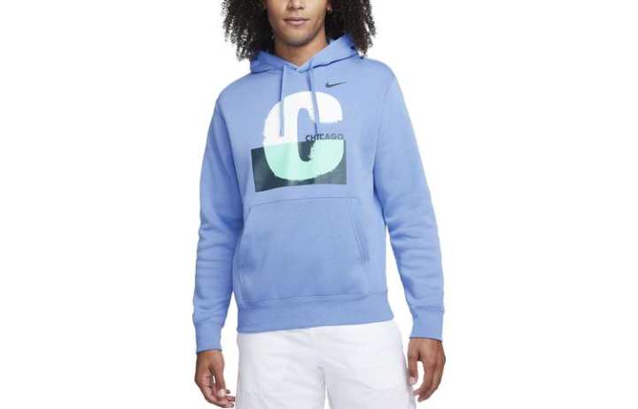 Nike Nike Sweatshirts Men's Sky Blue Hooded Moderate Regular