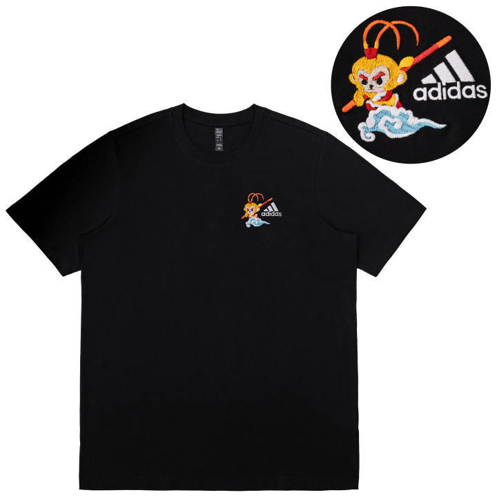 Adidas Adidas T Shirts Unisex Black Crew Neck Moderate