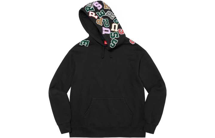 Supreme Supreme Scattered Appliqué Hooded Sweatshirt