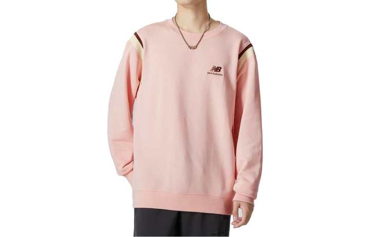 New Balance New Balance Sweatshirts Men's Pink Crew Neck Moderate Other