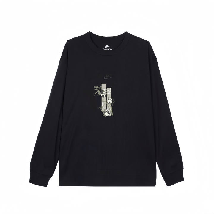 Nike Nike T Shirts Unisex Black Crew Neck Straight Fit
