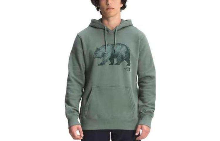 THE NORTH FACE Sweatshirts Men's Green Hooded Moderate Regular