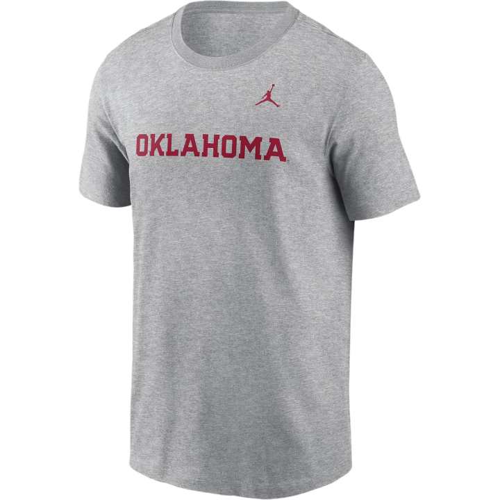 Jordan Jordan Oklahoma Sooners Primetime Wordmark Men's Jordan College T Shirt