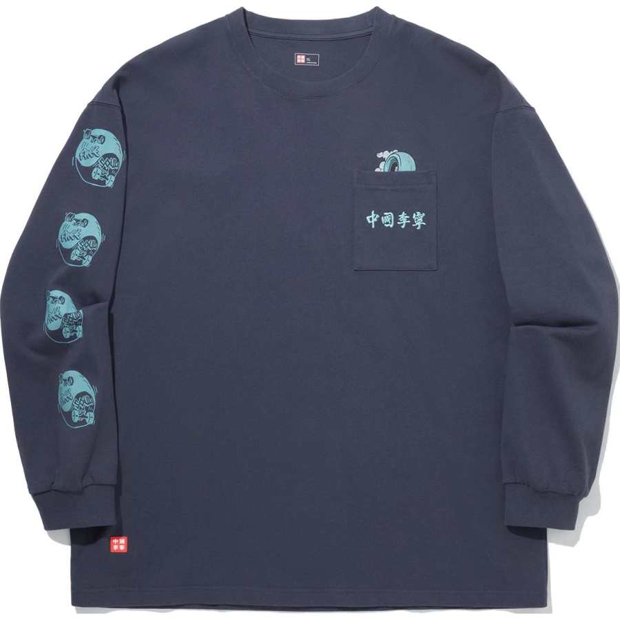 Li-Ning Li Ning T Shirt Unisex Curtain Mountain Blue
