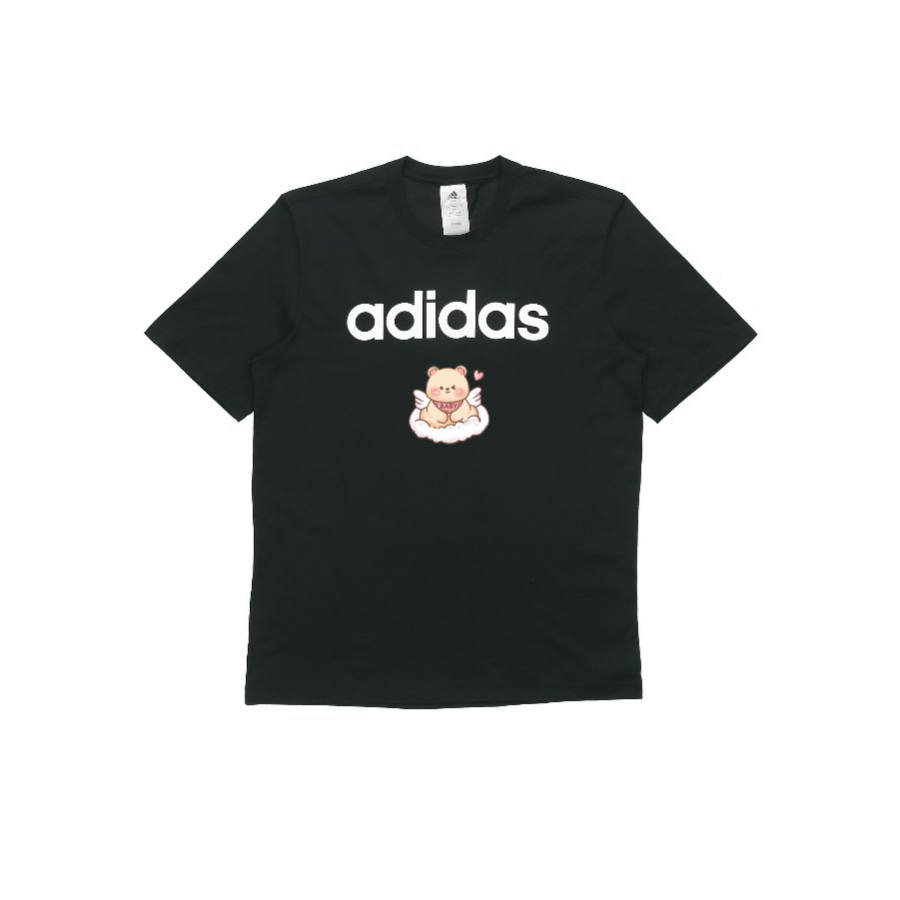 Adidas Adidas T Shirts Unisex Black Crew Neck Moderate Straight Fit