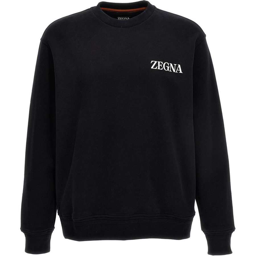 Ermenegildo Zegna Rubberized-logo Cotton Sweatshirt